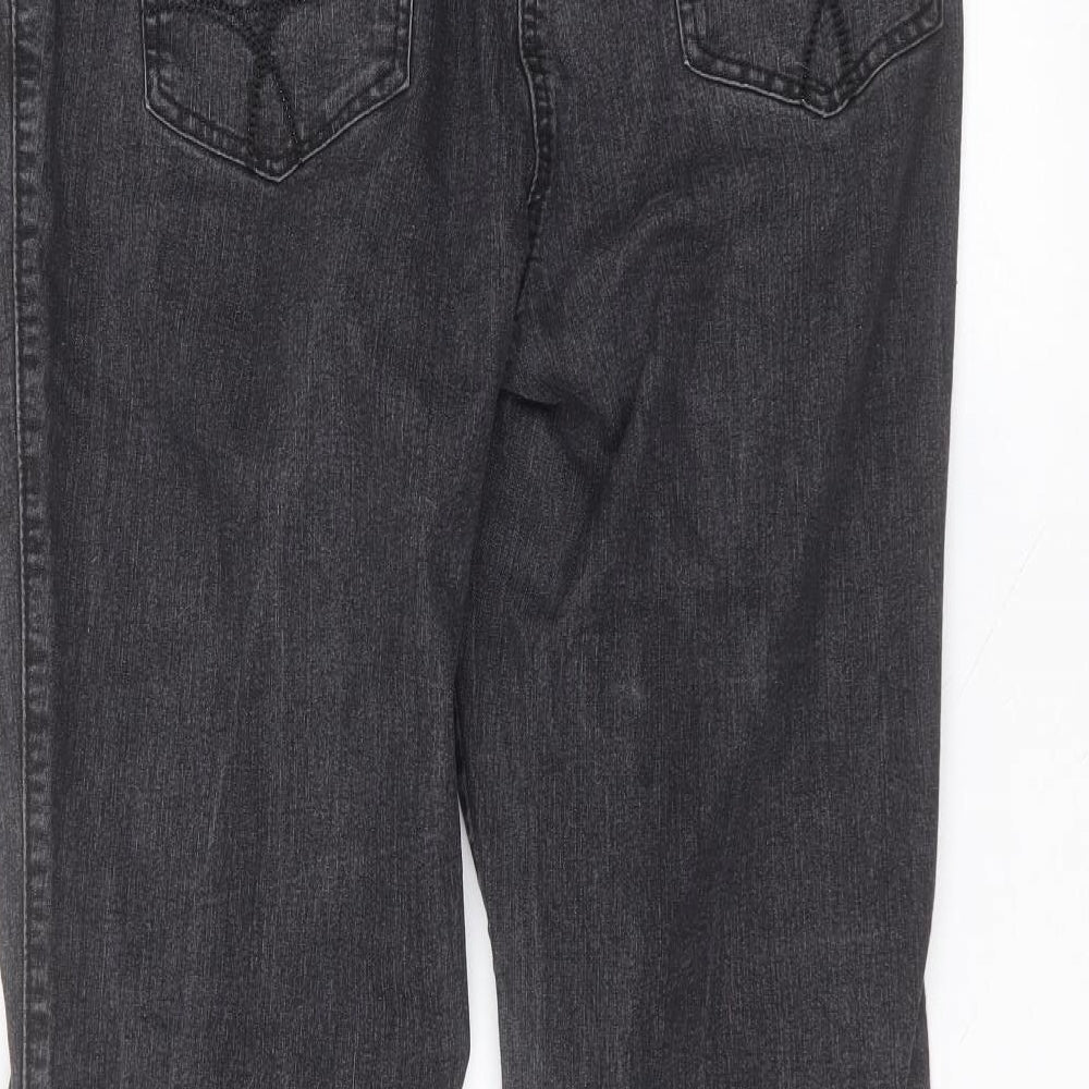 M&Co Womens Black  Cotton Skinny Jeans Size 16 L28 in Regular