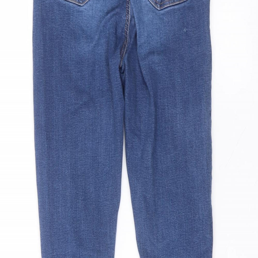 Denim & Co. Womens Blue  Cotton Skinny Jeans Size 8 L27 in Regular