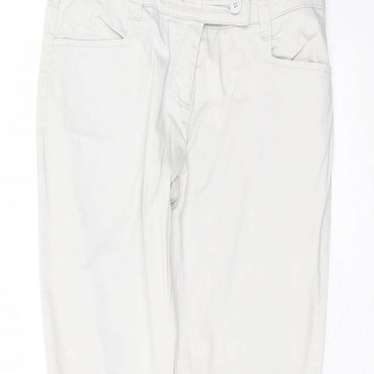 Crew Clothing Womens Grey  Cotton Straight Jeans Size 34 L30 in Regular