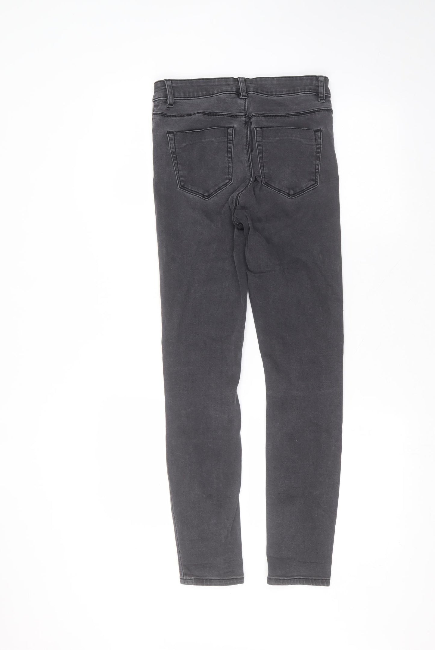 ASOS Womens Grey  Cotton Skinny Jeans Size 26 in L32 in Regular