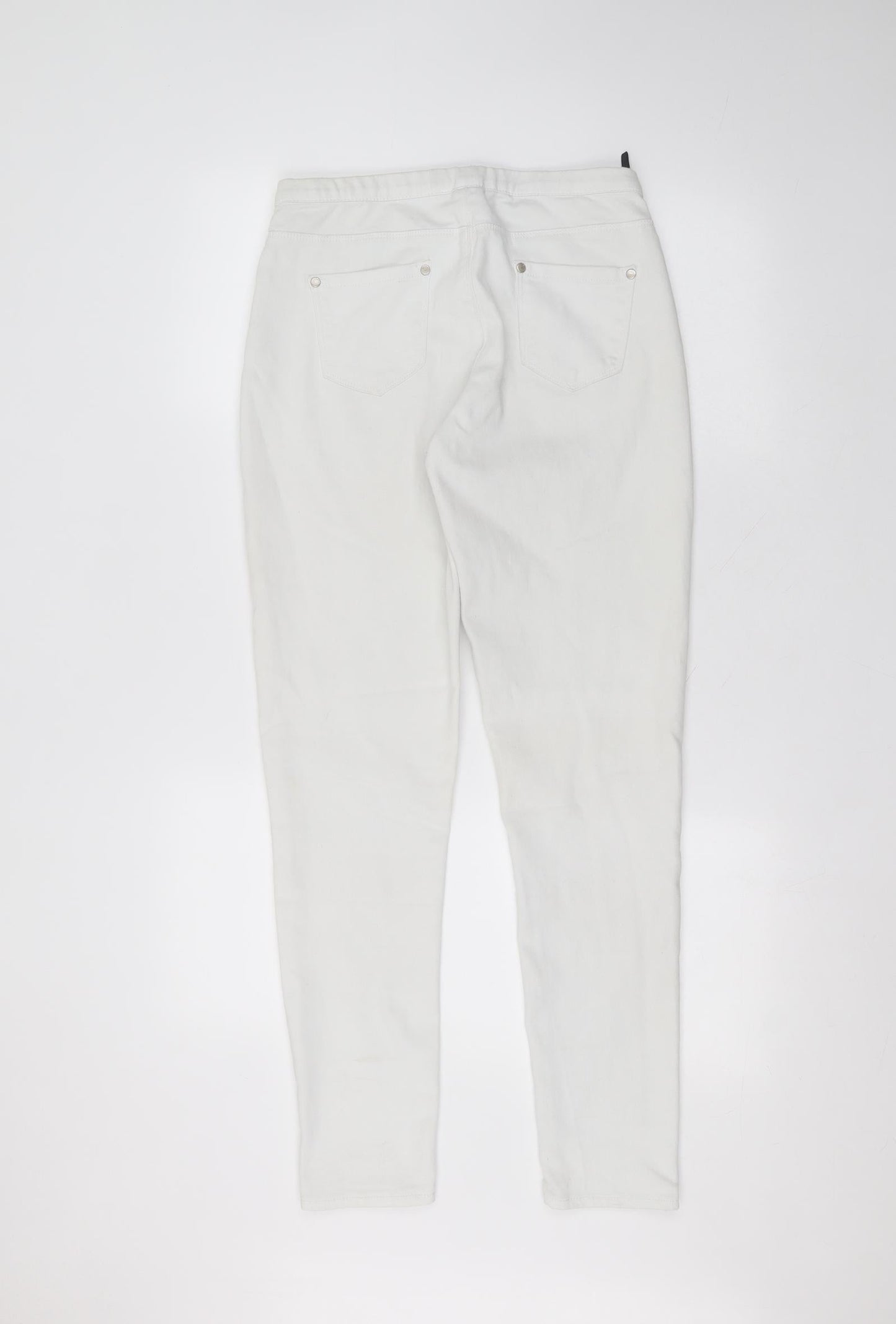 Womens UK Size 10 jeans Regular Fit Skinny White Jeans
