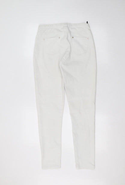 Womens UK Size 10 jeans Regular Fit Skinny White Jeans