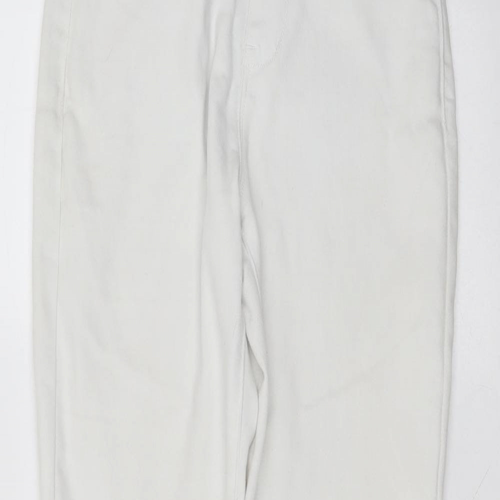 Womens UK Size 10 jeans Regular Fit Skinny White Jeans