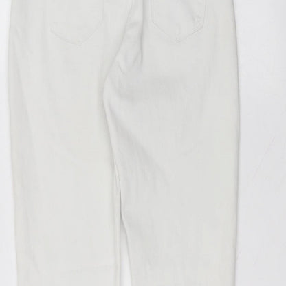 Womens UK Size 10 jeans Regular Fit Skinny White Jeans
