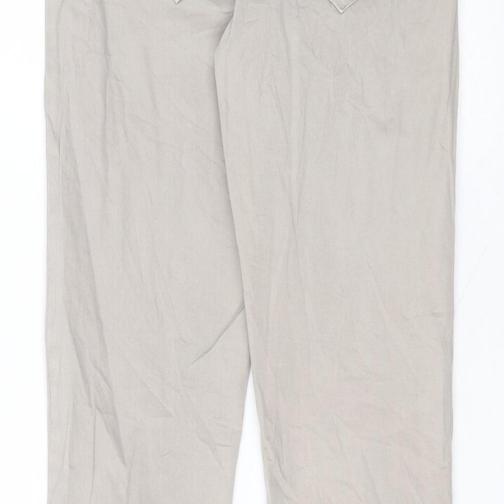 Made in Italy Womens Grey  Cotton Skinny Jeans Size M L30 in Regular