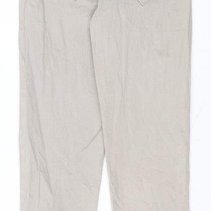 Made in Italy Womens Grey  Cotton Skinny Jeans Size M L30 in Regular