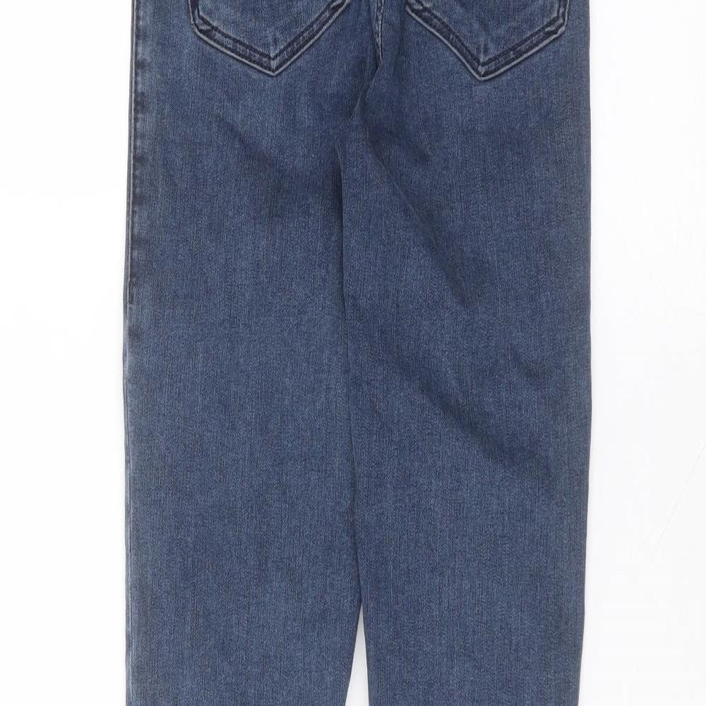 Topshop Womens Blue  Cotton Skinny Jeans Size 28 in L34 in Regular