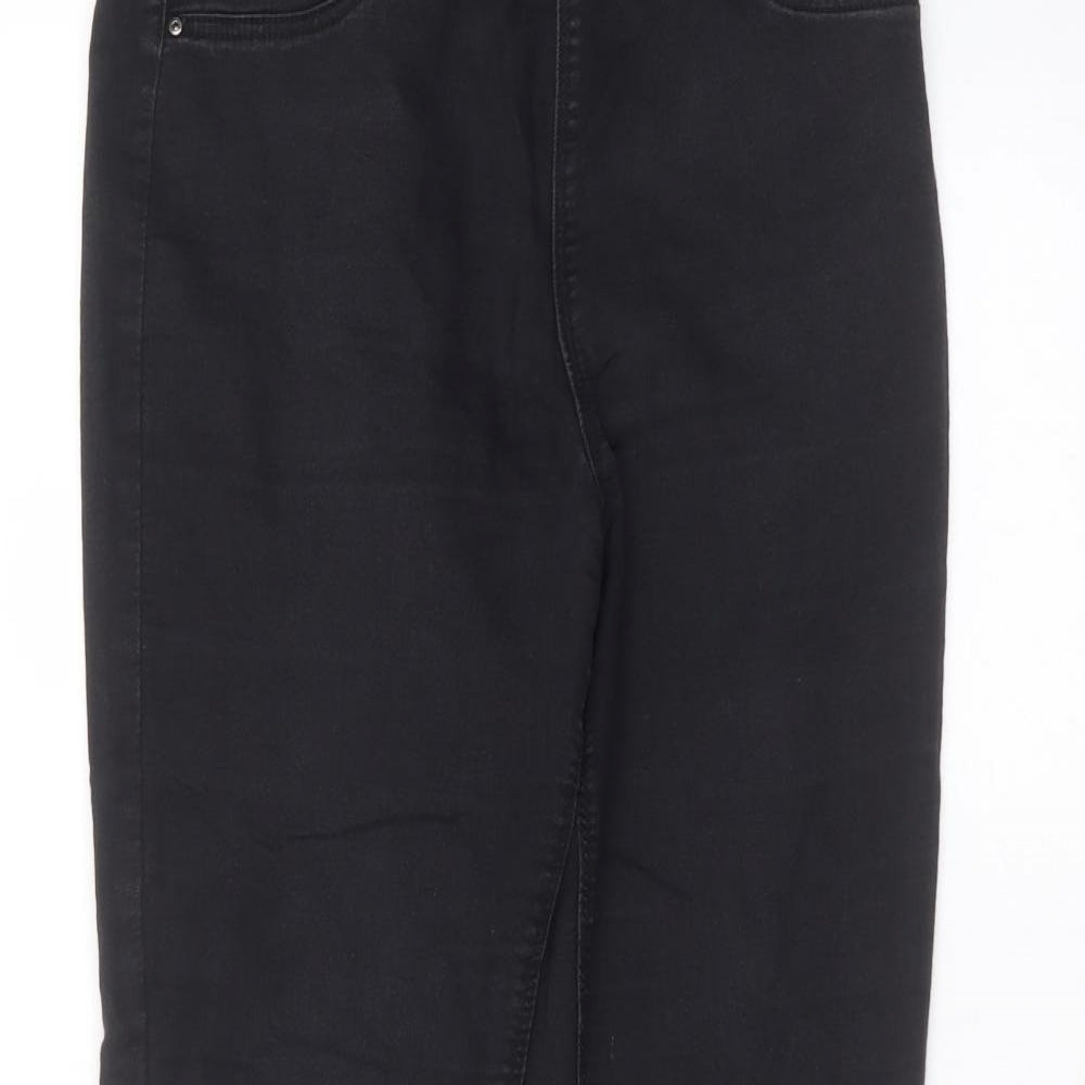 Matalan Womens Black  Cotton Skinny Jeans Size 10 L27 in Regular