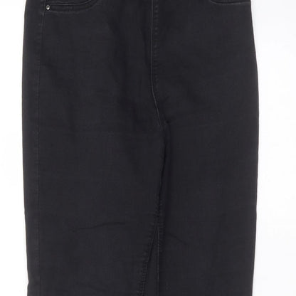 Matalan Womens Black  Cotton Skinny Jeans Size 10 L27 in Regular