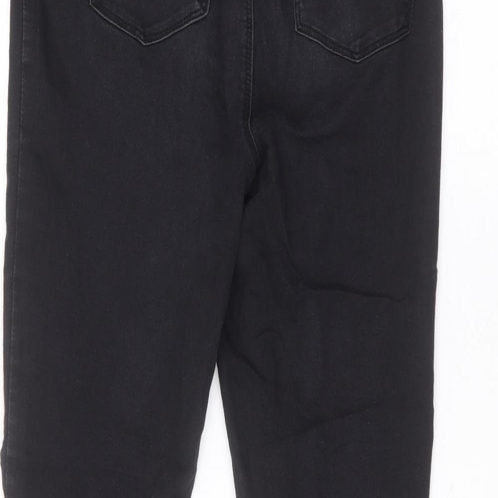 Matalan Womens Black  Cotton Skinny Jeans Size 10 L27 in Regular