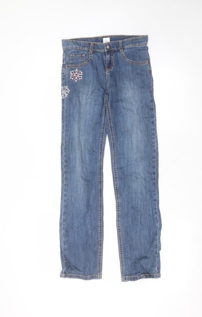 Gymboree Womens Blue  Cotton Skinny Jeans Size 12 L27 in Regular
