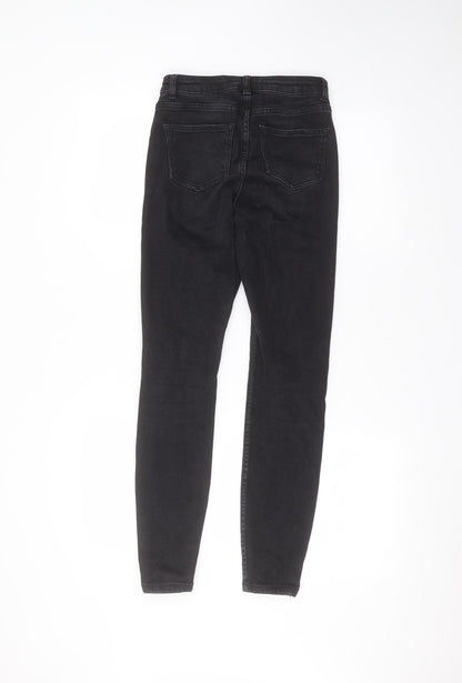 Denim & Co. Womens Black  Cotton Skinny Jeans Size 6 L27 in Regular