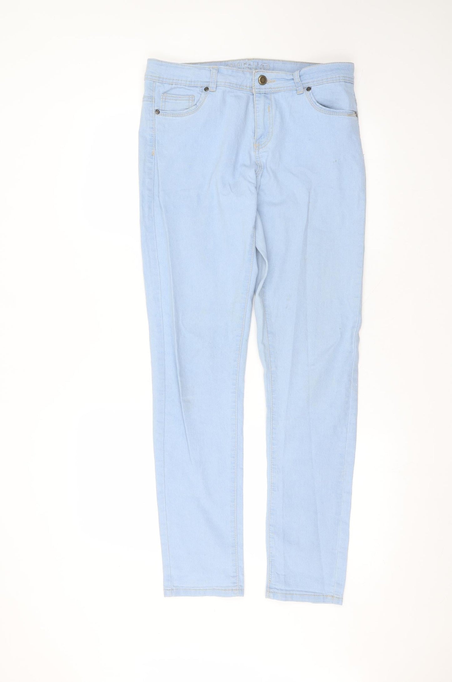 originals Womens Blue  Cotton Skinny Jeans Size 12 L29 in Regular