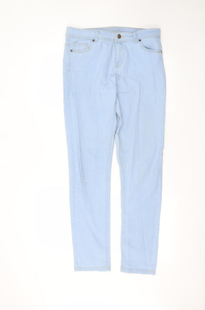 originals Womens Blue  Cotton Skinny Jeans Size 12 L29 in Regular