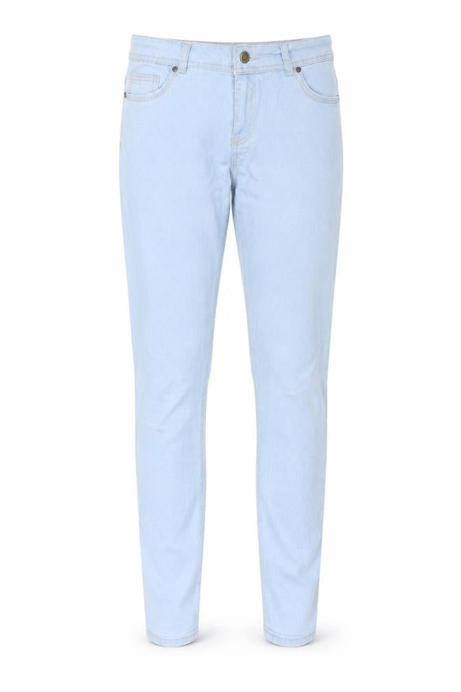 Front view of originals women’s blue cotton skinny jeans, size UK 12, 29-inch leg regular