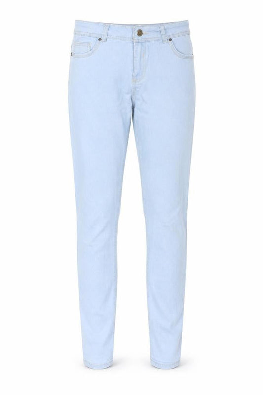 Front view of originals women’s blue cotton skinny jeans, size UK 12, 29-inch leg regular