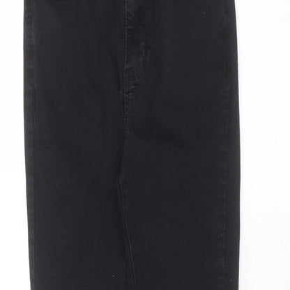 Womens UK Size 10 Preworn Regular Fit Skinny Black Jeans