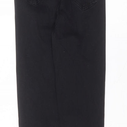 Womens UK Size 10 Preworn Regular Fit Skinny Black Jeans