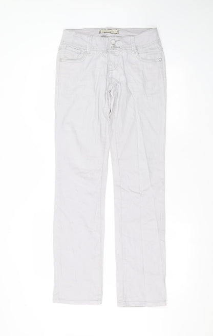 miss Womens Grey  Cotton Skinny Jeans Size 12 L30 in Regular