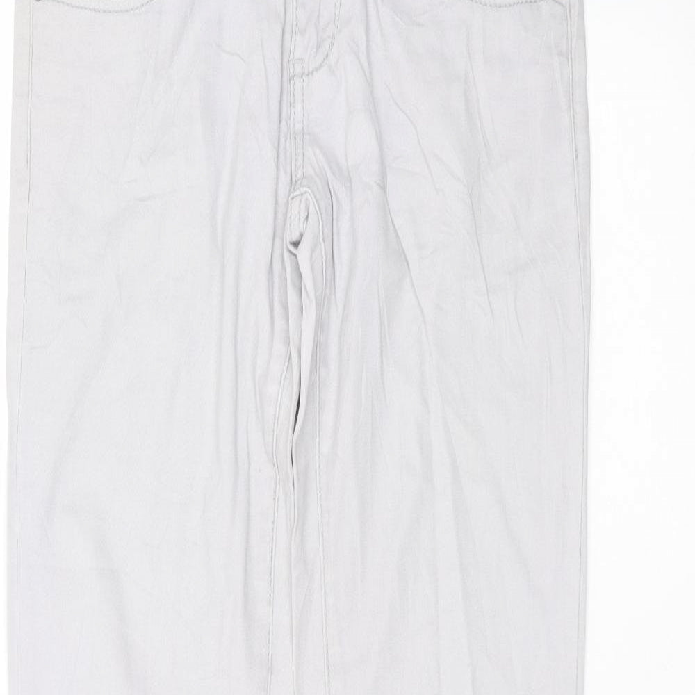 miss Womens Grey  Cotton Skinny Jeans Size 12 L30 in Regular