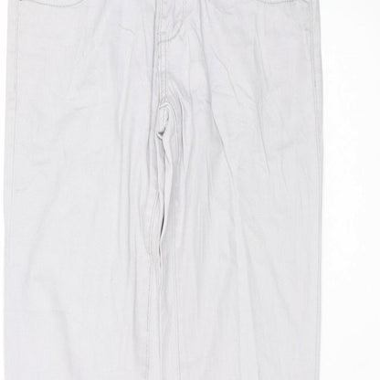 miss Womens Grey  Cotton Skinny Jeans Size 12 L30 in Regular