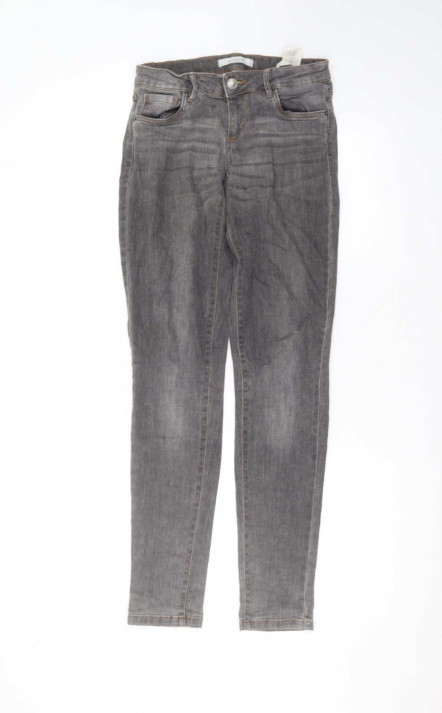 promoq Womens Black  Cotton Skinny Jeans Size 6 L29 in Regular