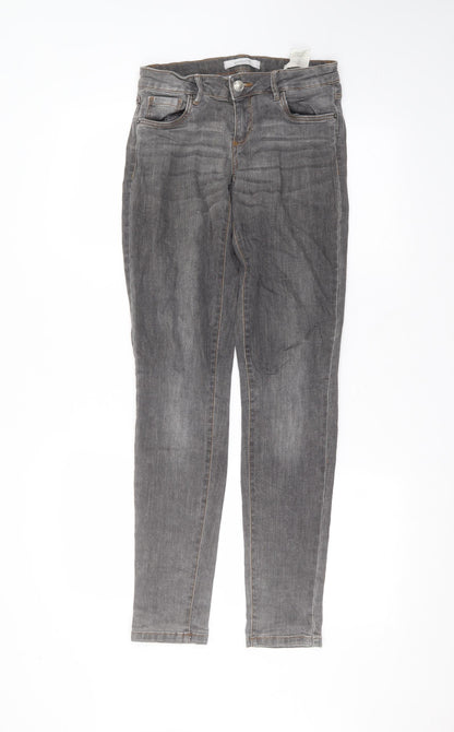 promoq Womens Black  Cotton Skinny Jeans Size 6 L29 in Regular
