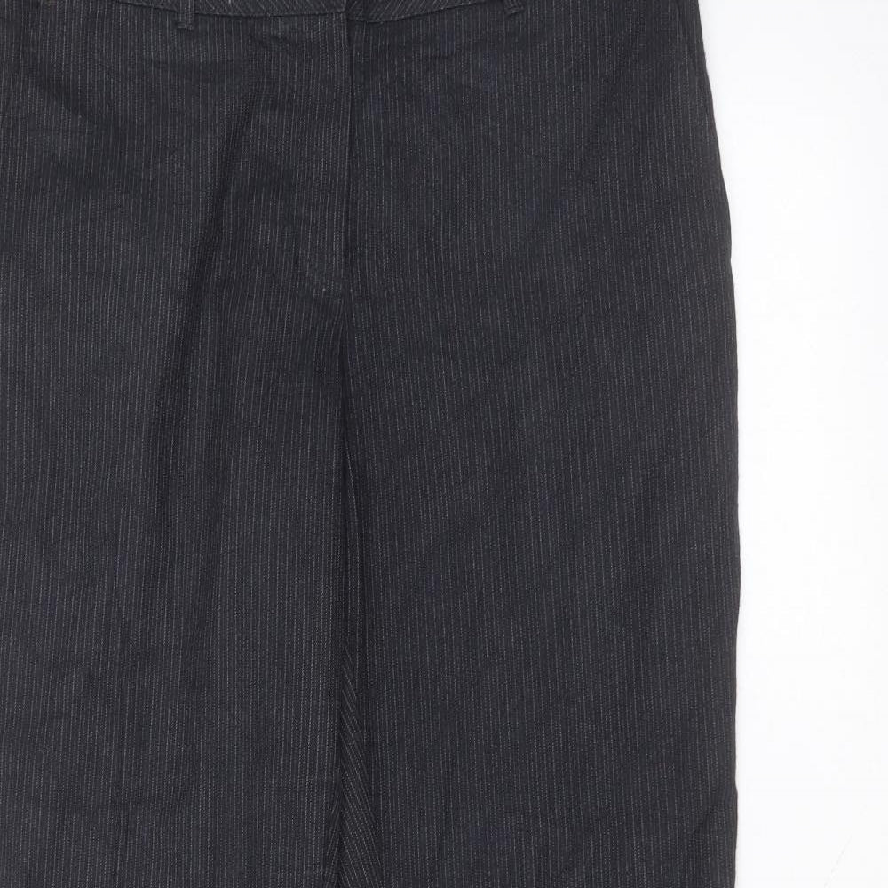 Womens UK Size 12 Marks and Spencer Regular Fit  Black Trousers