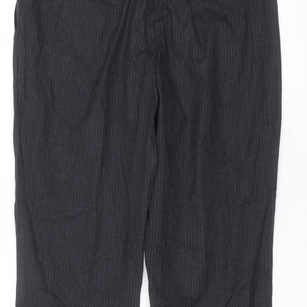 Womens UK Size 12 Marks and Spencer Regular Fit  Black Trousers