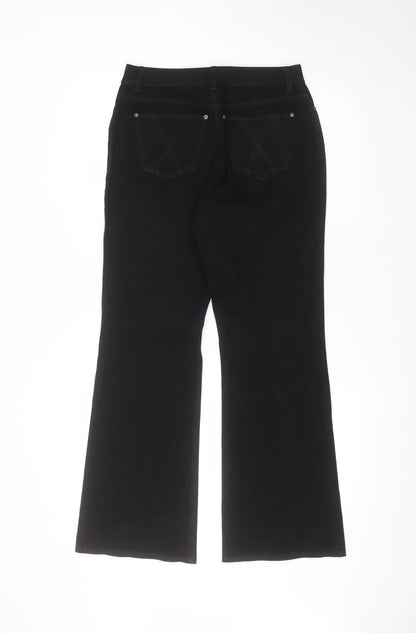 Womens UK Size 32 in Preworn Regular Fit Straight Black Jeans