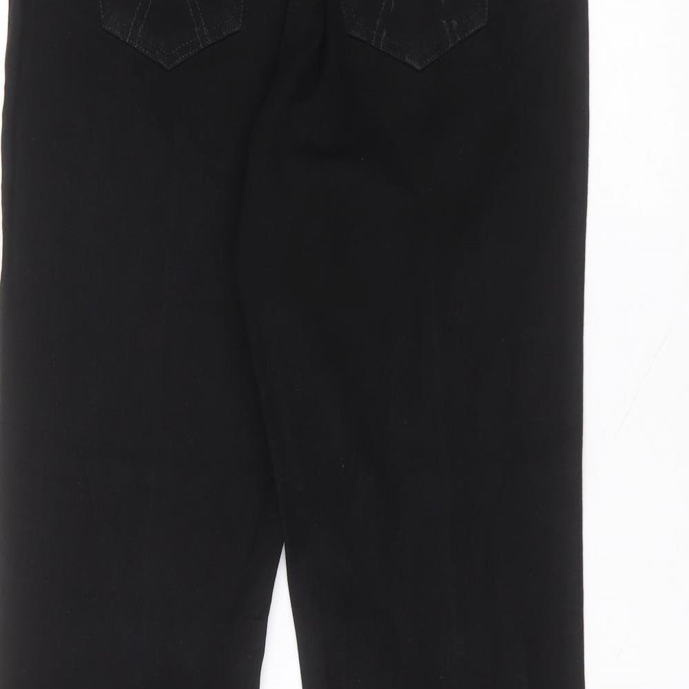 Womens UK Size 32 in Preworn Regular Fit Straight Black Jeans