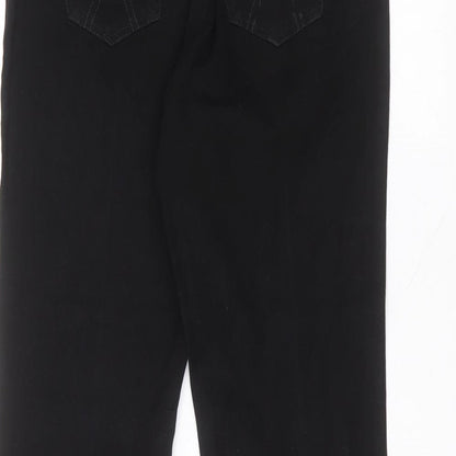Womens UK Size 32 in Preworn Regular Fit Straight Black Jeans