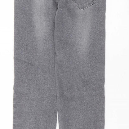 Peacocks Womens Grey  Cotton Skinny Jeans Size 8 L26 in Regular