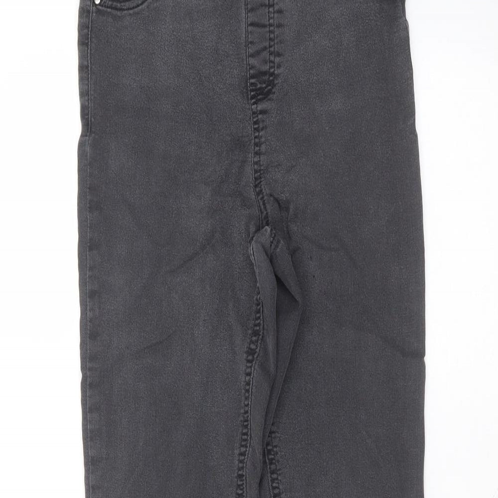 F&F Womens Black  Cotton Skinny Jeans Size 10 L26 in Regular