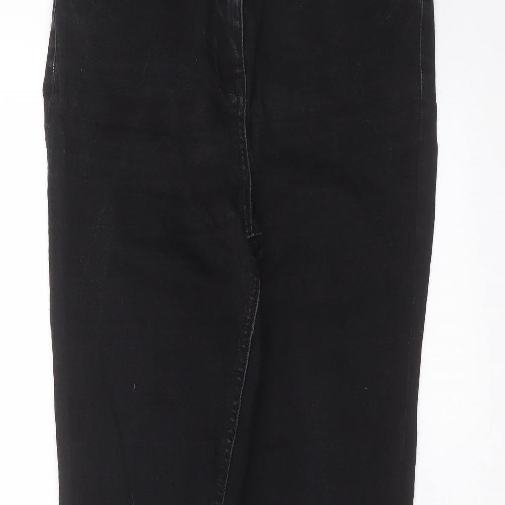 Matalan Womens Black  Cotton Skinny Jeans Size 12 L29 in Regular