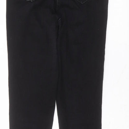 Matalan Womens Black  Cotton Skinny Jeans Size 12 L29 in Regular
