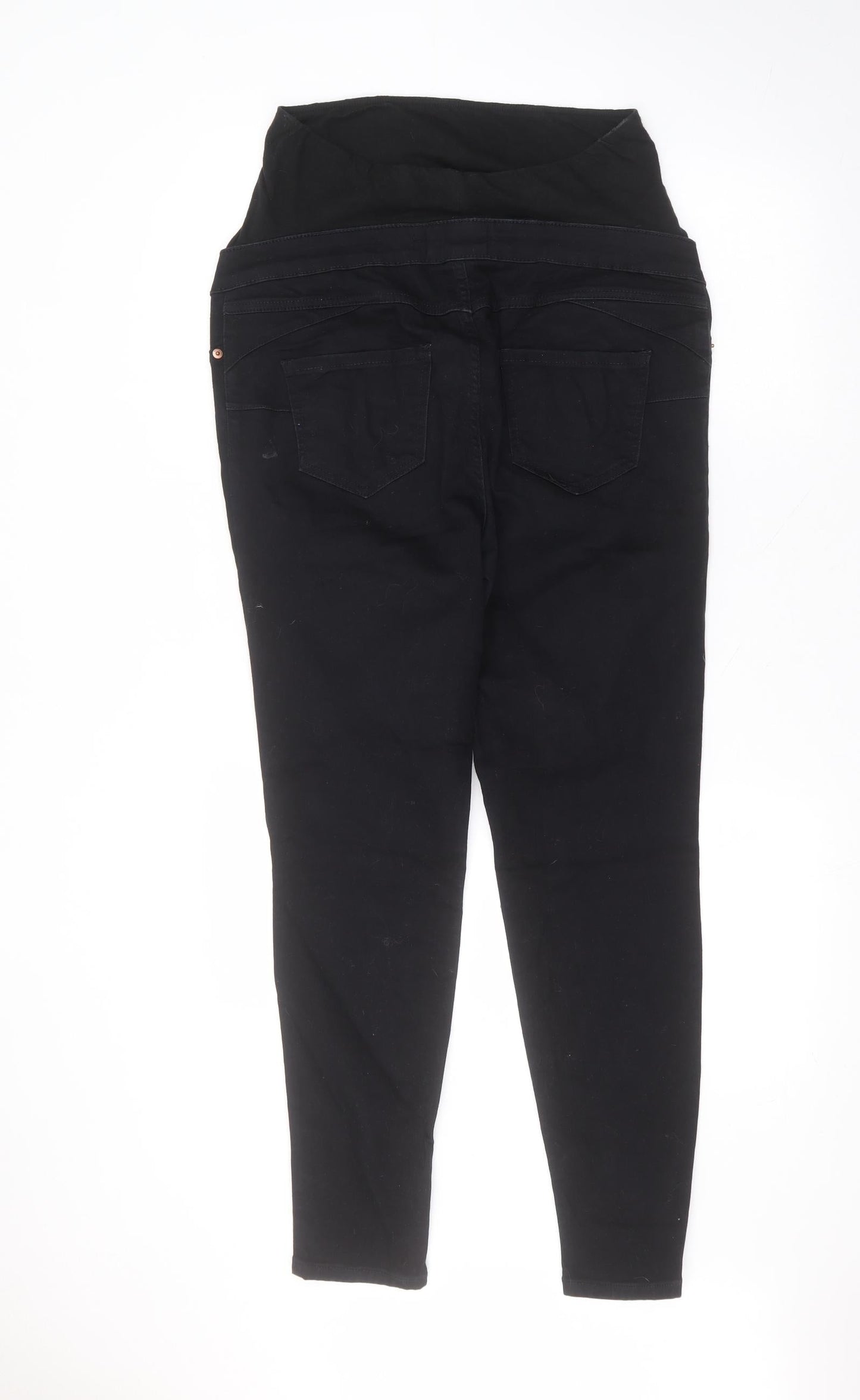 New Look Womens Black  Cotton Skinny Jeans Size 14 L28 in Regular