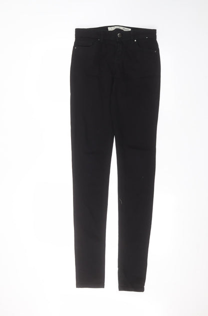 Denim & Co. Womens Black  Cotton Skinny Jeans Size 6 L33 in Regular