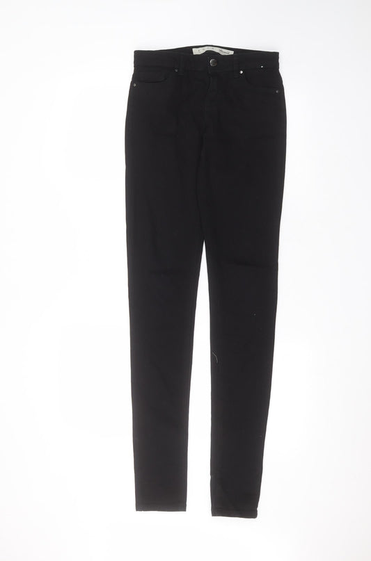 Denim & Co. Womens Black  Cotton Skinny Jeans Size 6 L33 in Regular