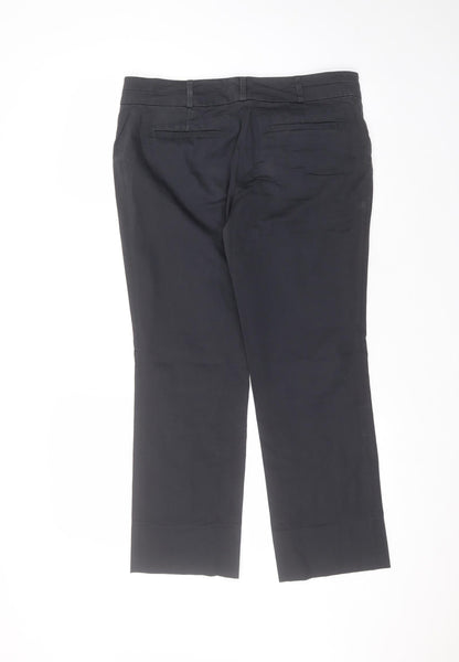 Womens UK Size 12 Marks and Spencer Regular Fit  Blue Trousers