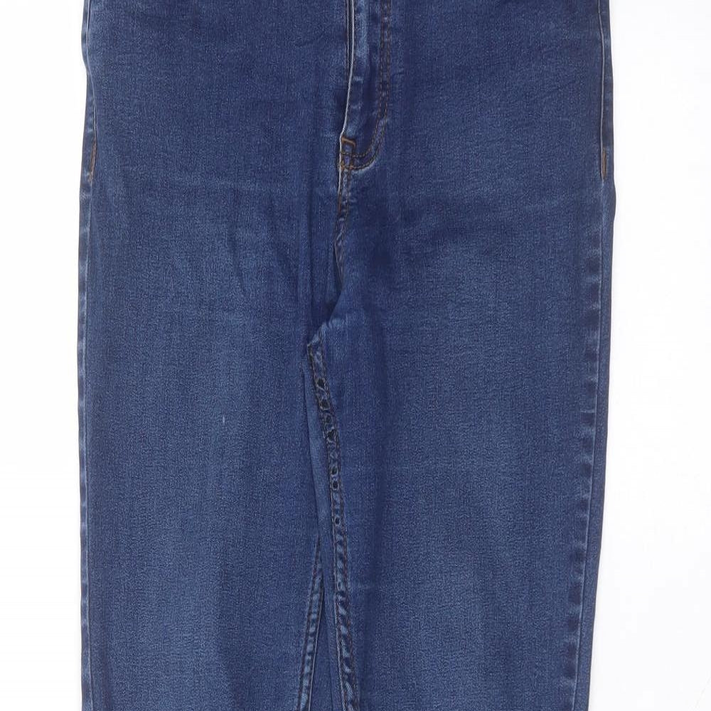 New Look Womens Blue  Cotton Skinny Jeans Size 12 L27 in Regular