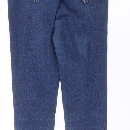 New Look Womens Blue  Cotton Skinny Jeans Size 12 L27 in Regular