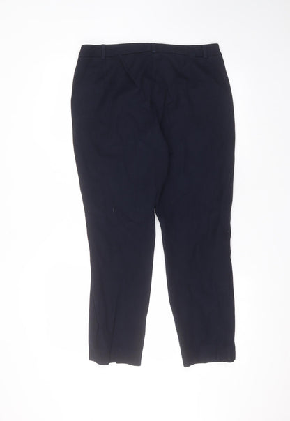 Womens UK Size 14 Marks and Spencer Regular Fit  Blue Trousers