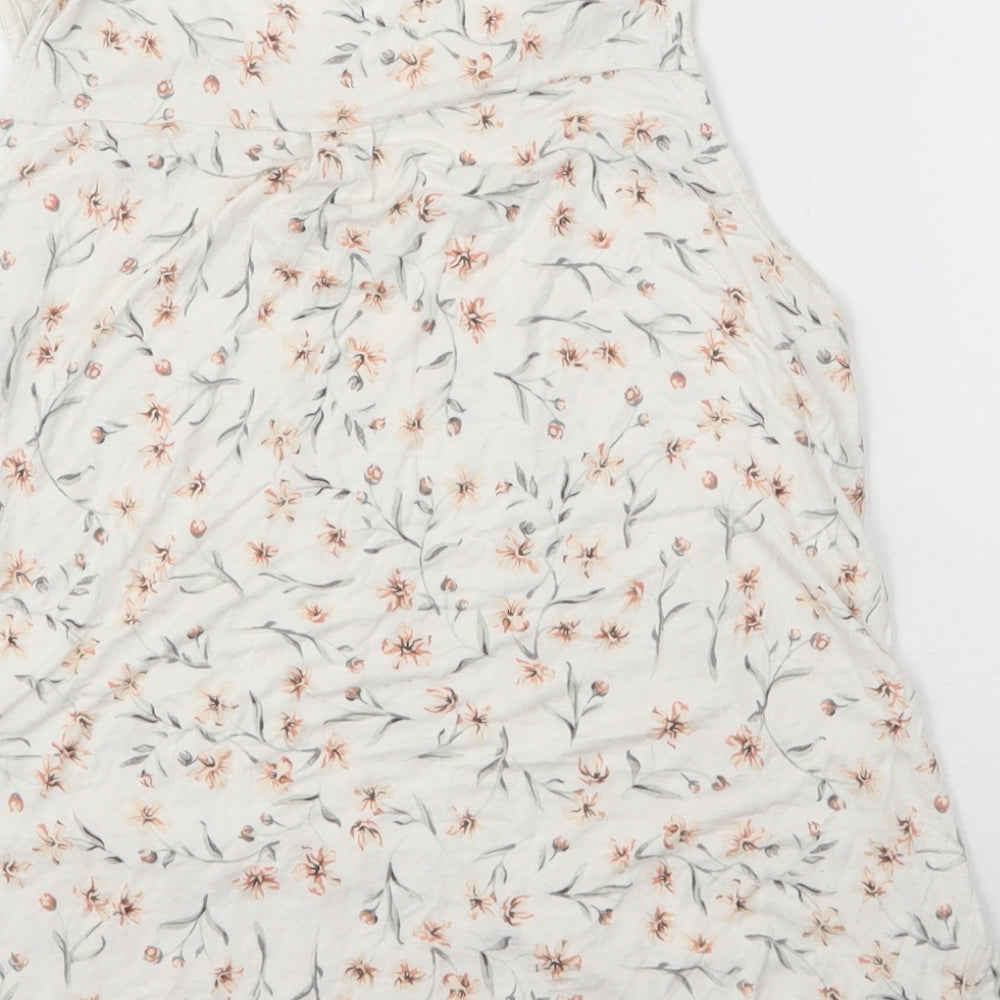 Womens UK Size S H&M White Basic Tank