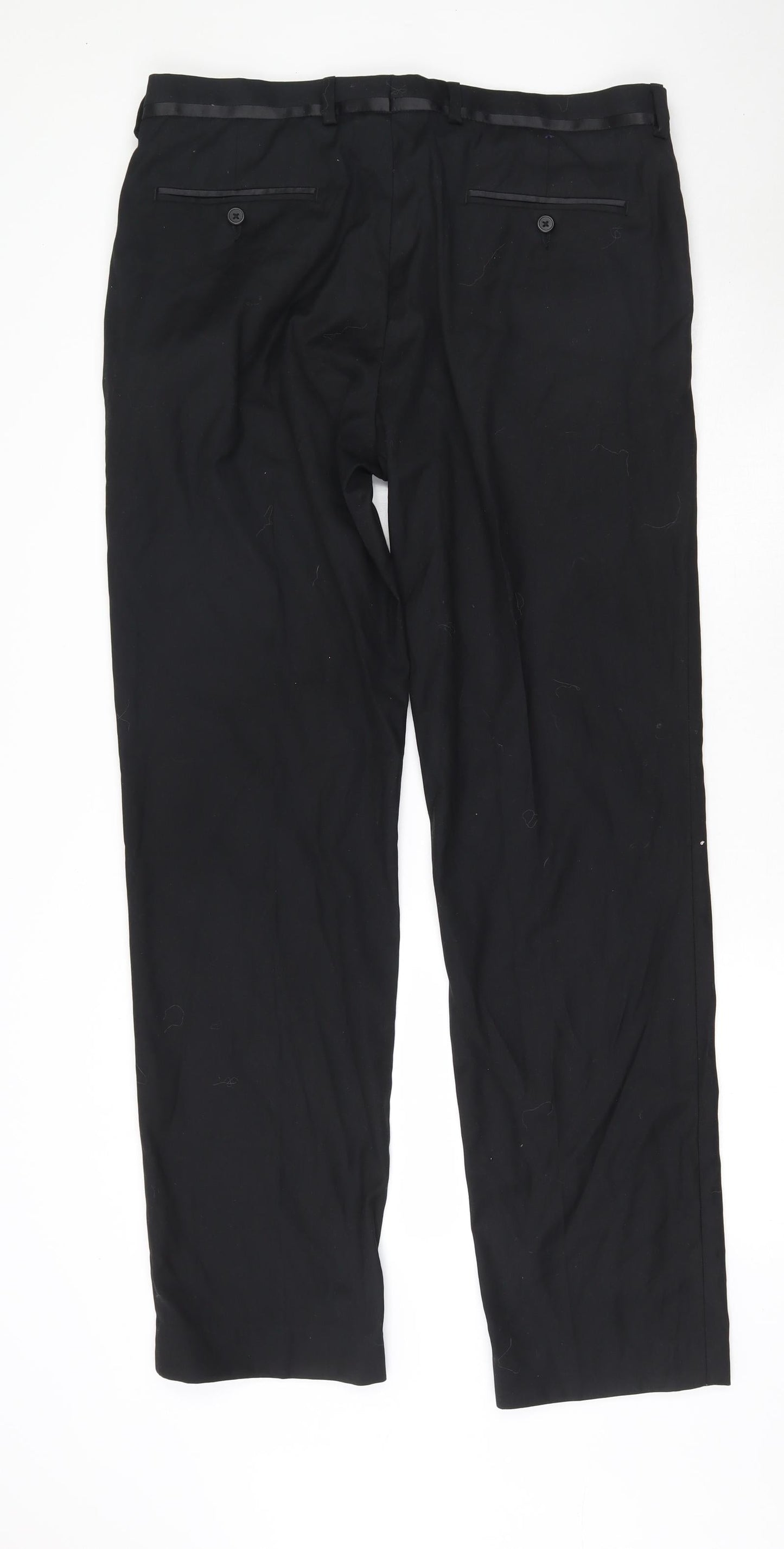 George Womens Black  Polyester Trousers   L32 in Classic Zip