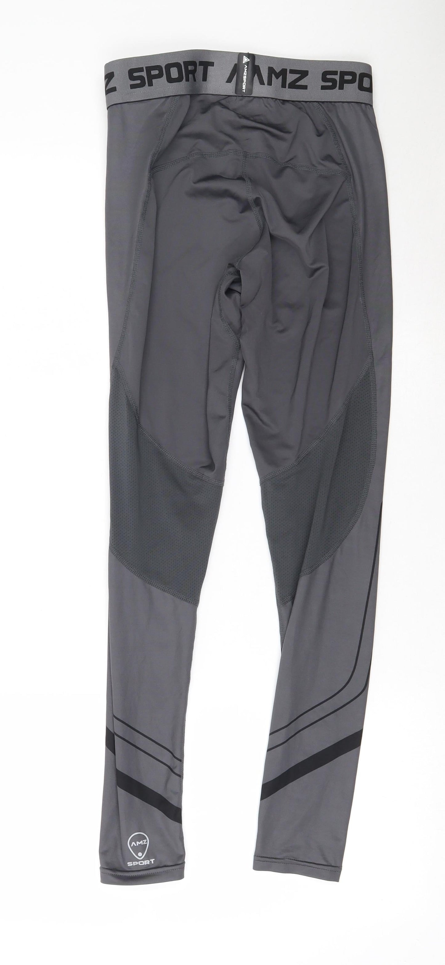 AMZSport Womens Grey  Polyester Jogger Leggings Size S L26 in Regular Pullover