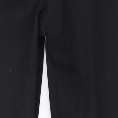 Hera Womens Black  Cotton Skinny Jeans Size S L28 in Regular Zip