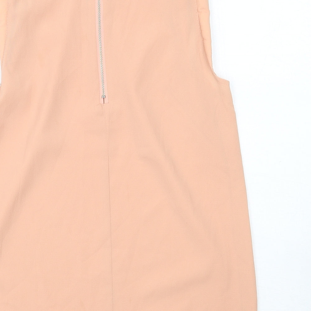Womens UK Size 8 Paper Scissors Pink Basic Tank