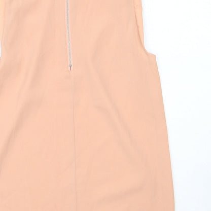 Womens UK Size 8 Paper Scissors Pink Basic Tank