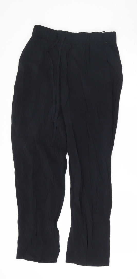 Womens UK Size S Zara Regular Fit  Black Trousers